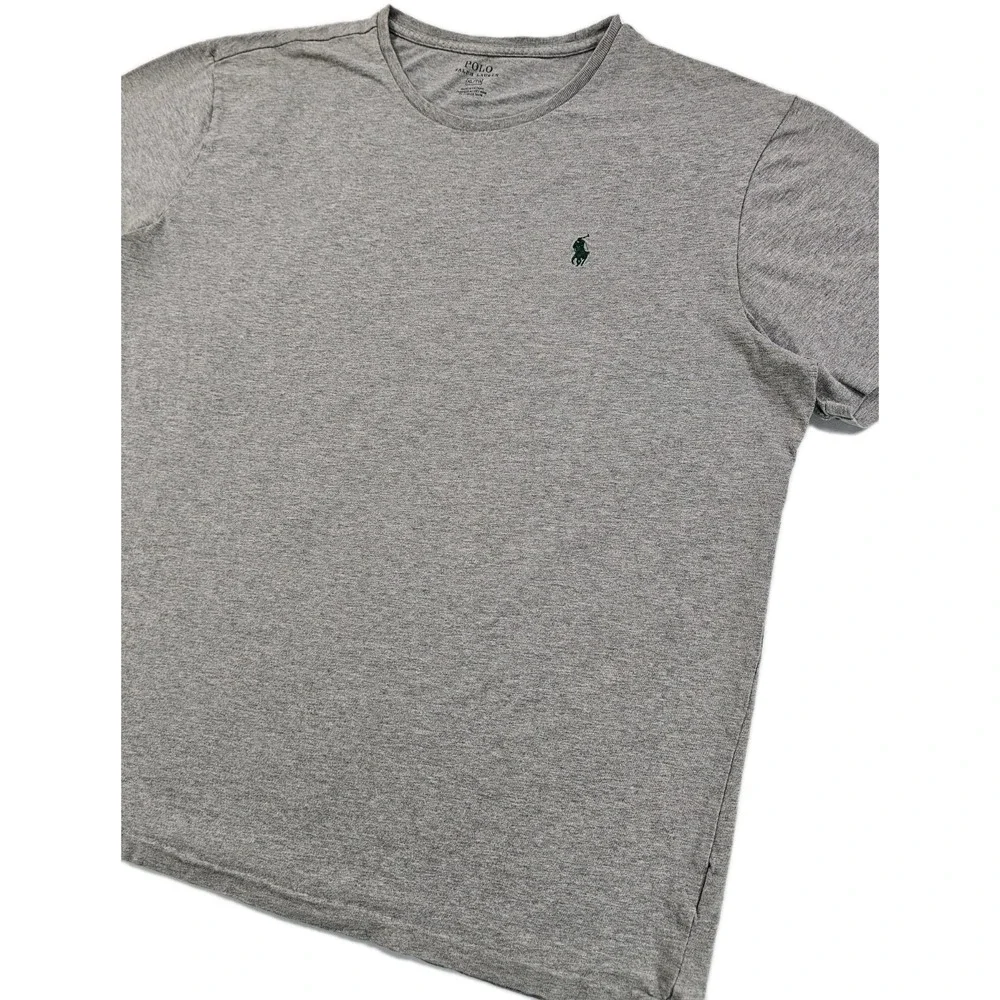 Vintage Single Stitch Polo Ralph Lauren Casual Men's‎ XLarge Light Gray T Shirt